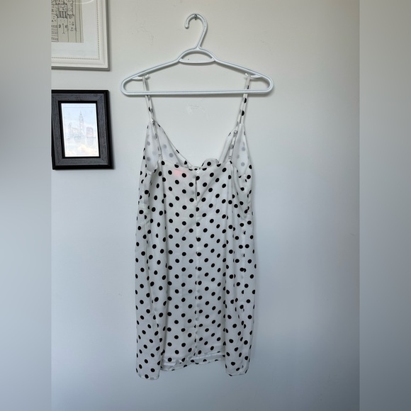 NEW Re:named Polka Dot Tie Front Mini Dress - Picture 3 of 8